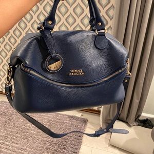 Versace collection Pebbled leather